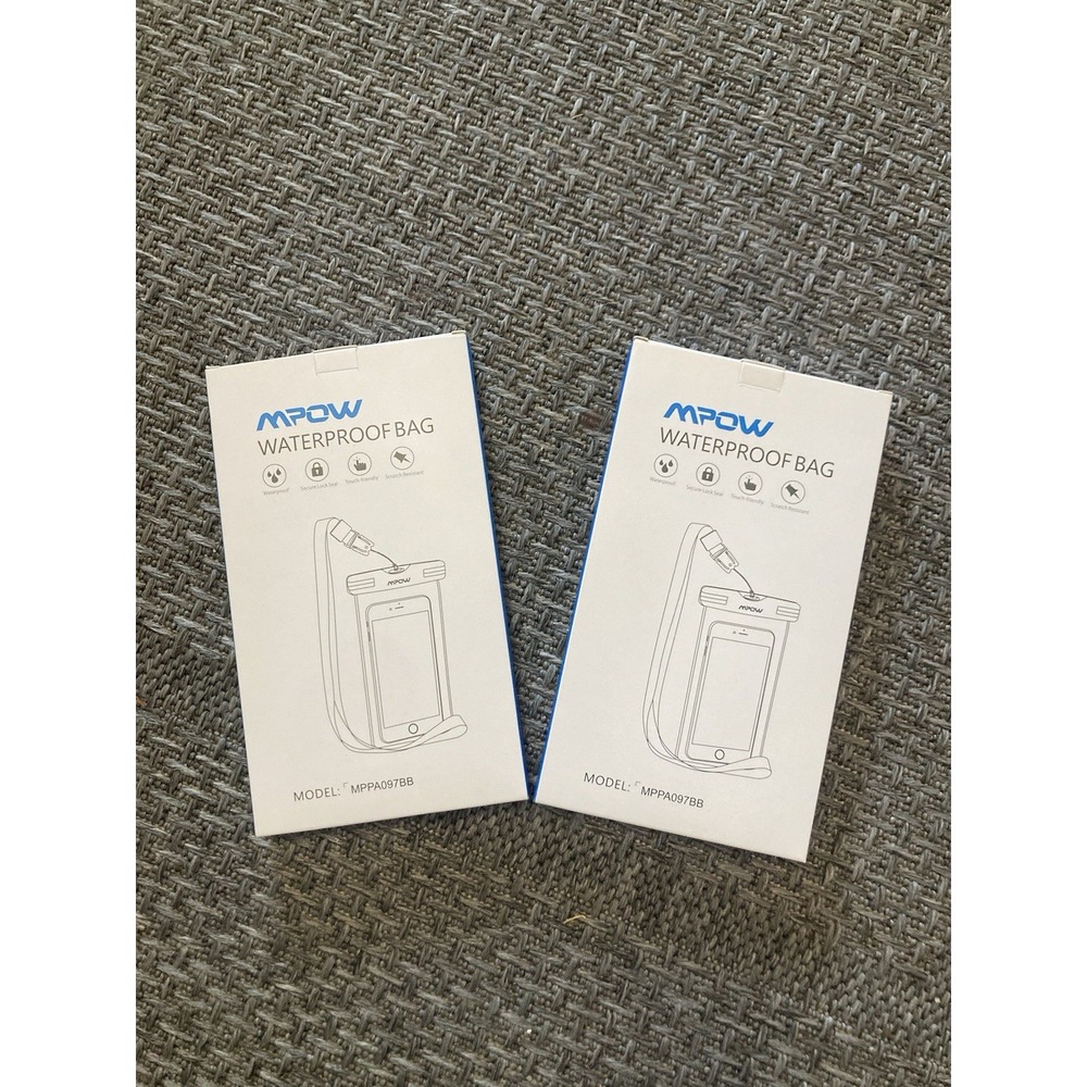 2x MPOW Waterproof Phone Bag Case Universal Model NEW Touch Friendly